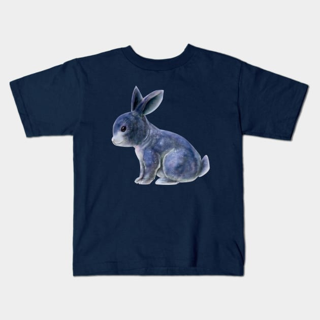 Space Bunny Kids T-Shirt by ElementalEmbers